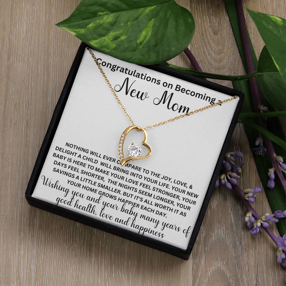 Congratulations New Mom, Forever Love Necklace