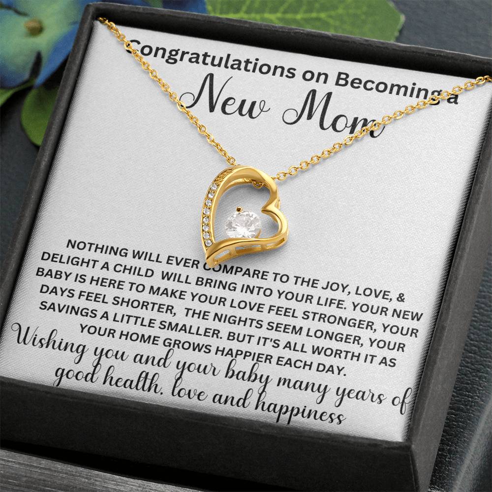 Congratulations New Mom, Forever Love Necklace