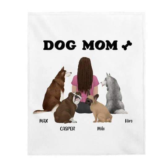 Dog Mom | Dog Lover | Personalized Blanket