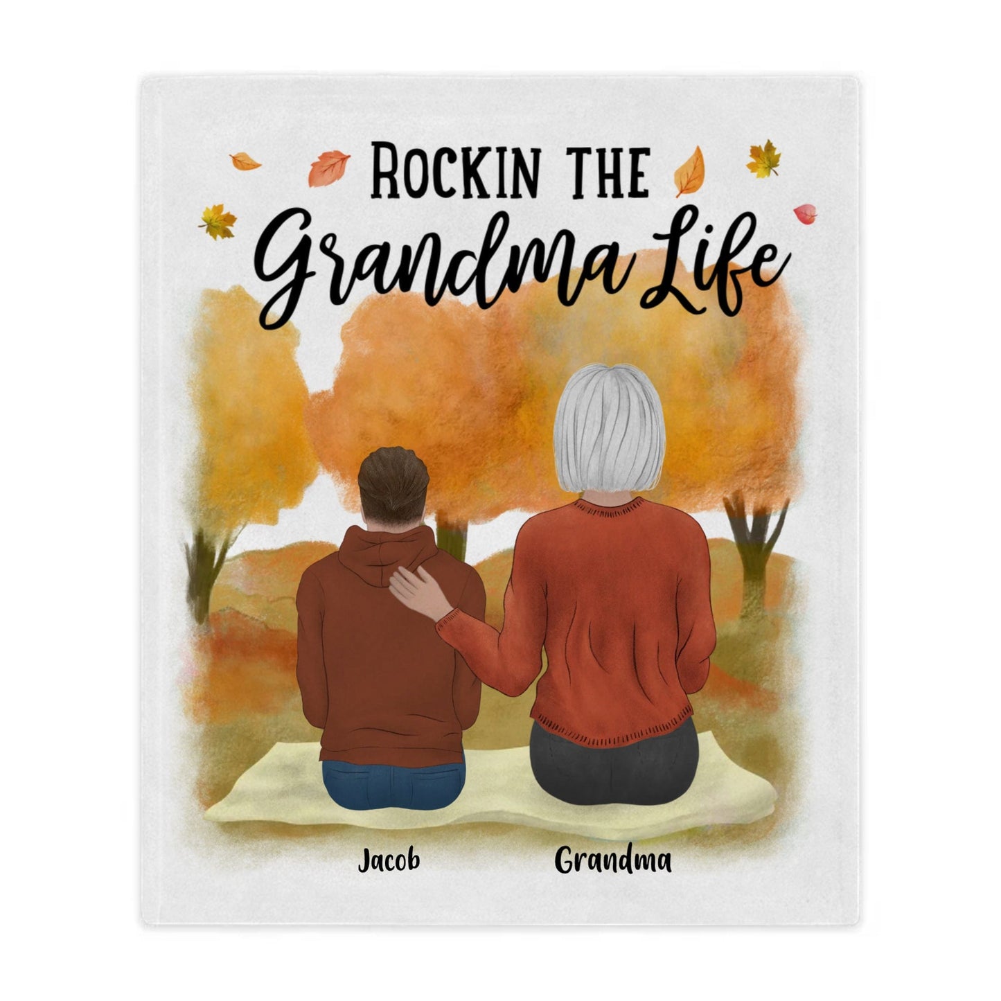 Rocking The Grandma/Grandpa Life | Fleece Blanket