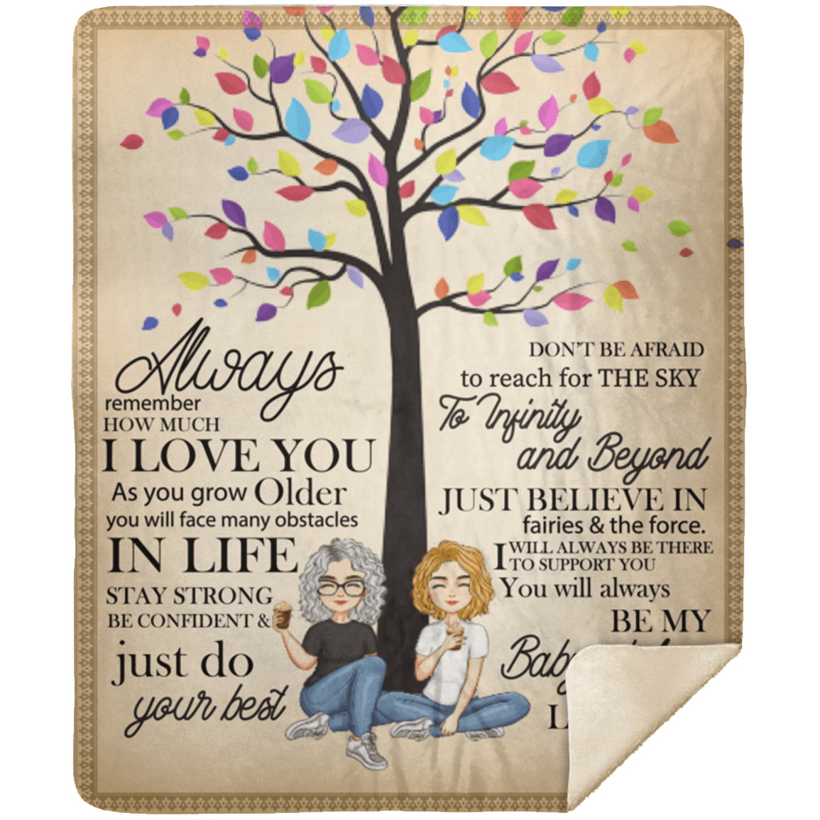 To My Daughter | Always Remember | Premium Plush Blanket