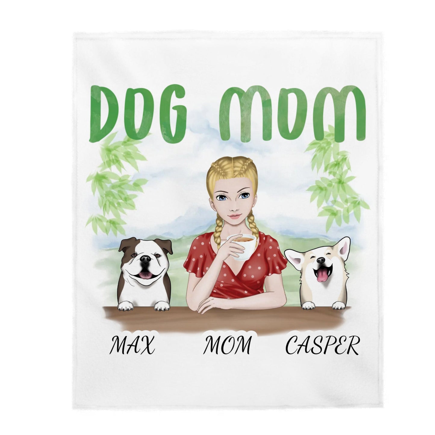 Dog Mom | Dog Lover | Personalized Blanket