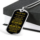 TO MY SON LOVE DAD DOG TAG