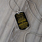 TO MY SON LOVE DAD DOG TAG