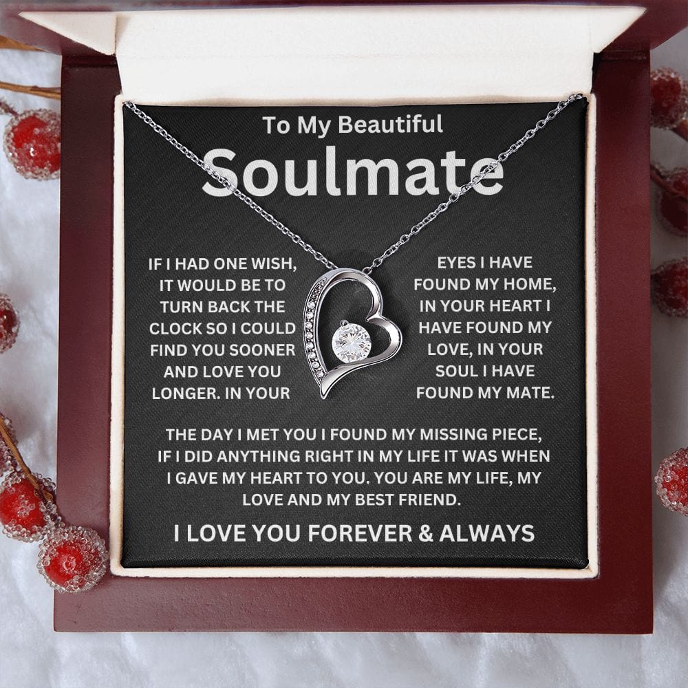 To My Beautiful Soulmate | If I Had One Wish | Forever Love Necklace