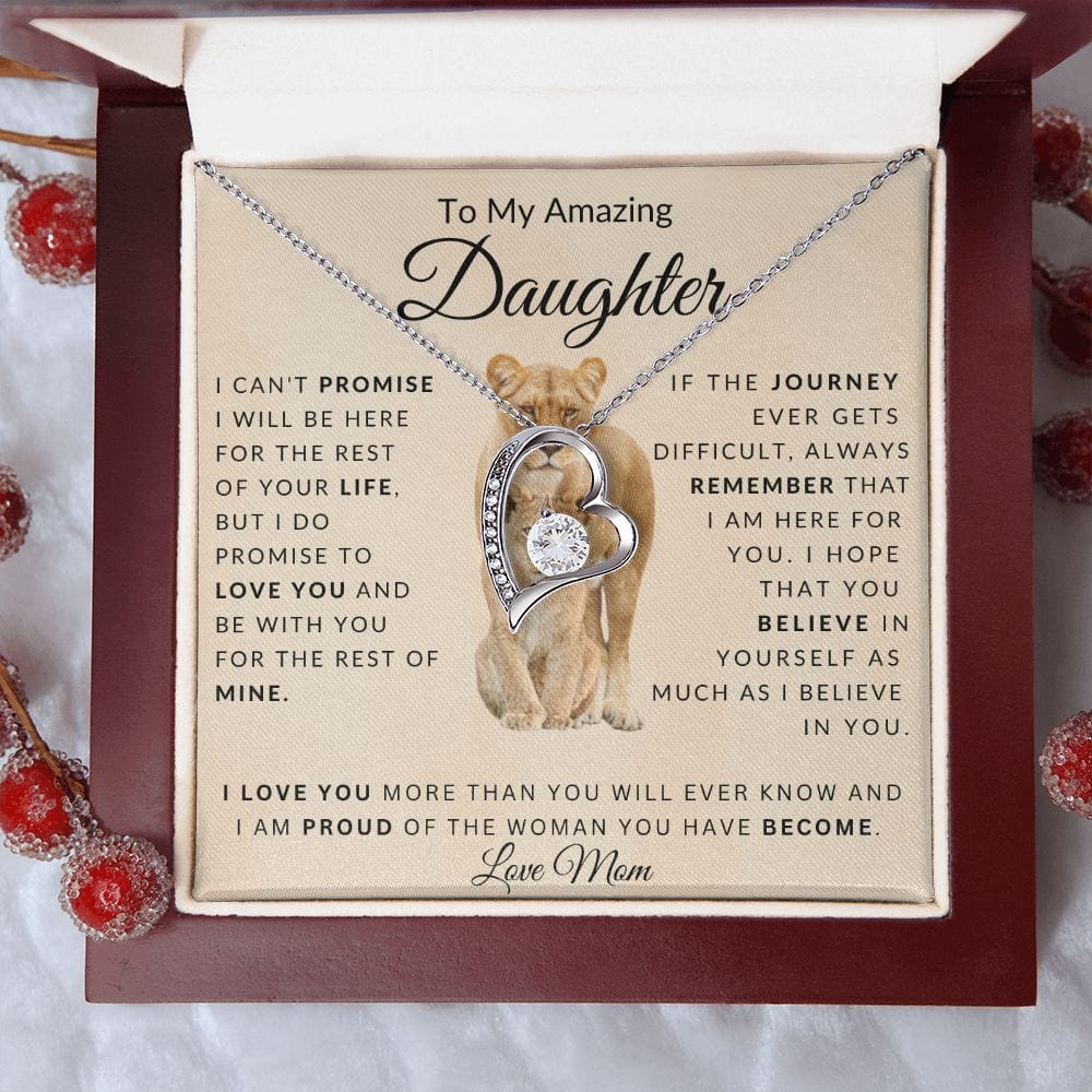 To My Amazing Daughter Forever Love Necklace