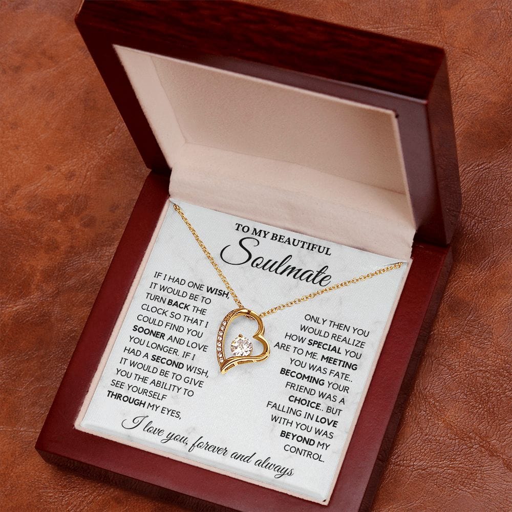 To My Beautiful Soulmate Forever Love Necklace