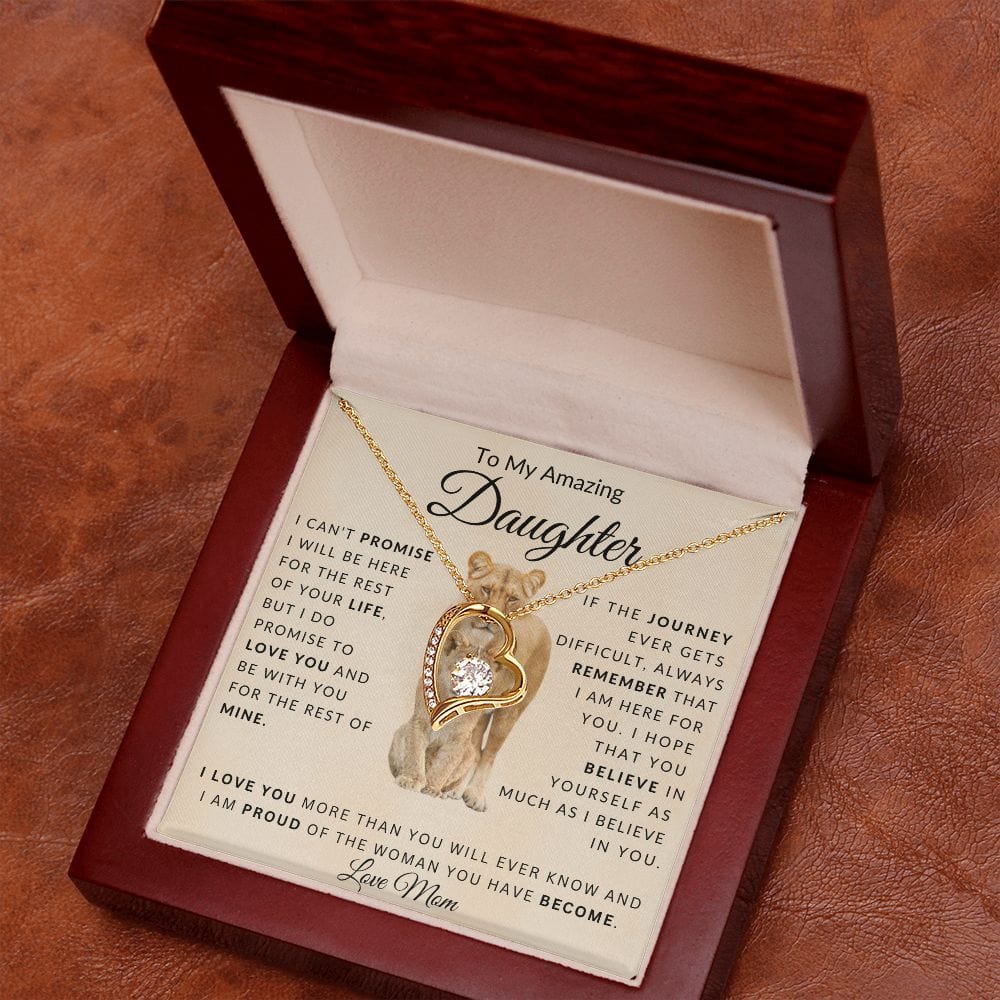 To My Amazing Daughter Forever Love Necklace