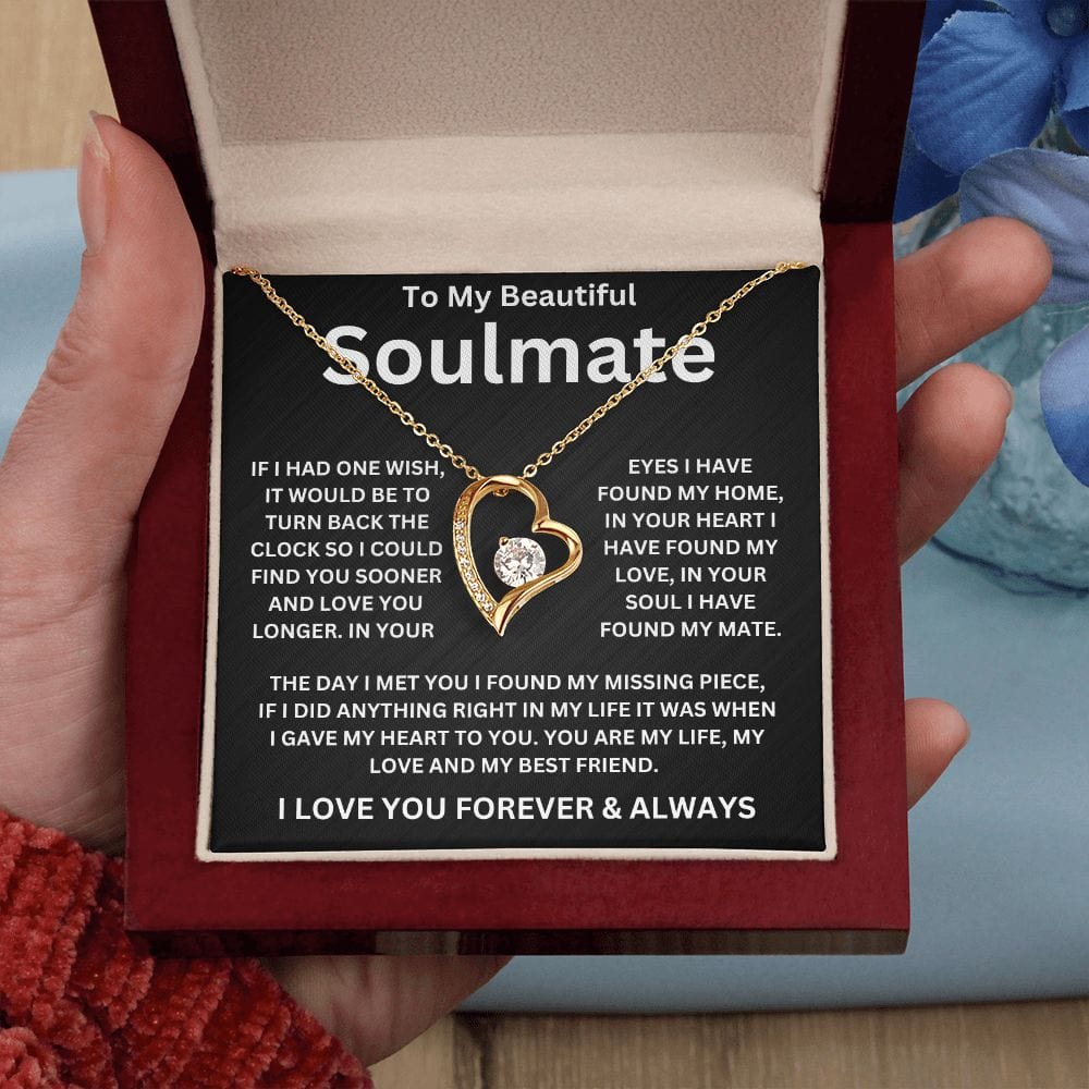 To My Beautiful Soulmate | If I Had One Wish | Forever Love Necklace