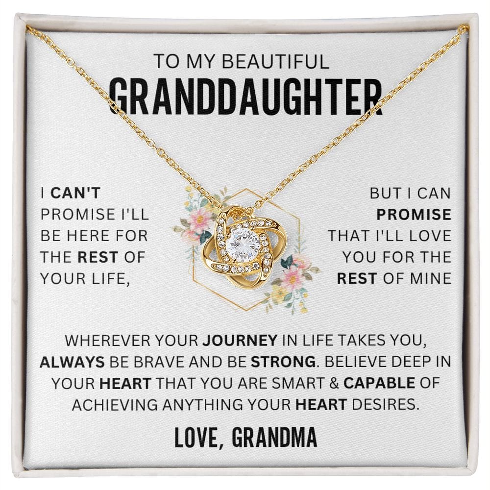 To My Beautiful Granddaughter | Love Grandma | I Can't Promise