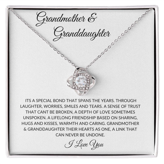 Grandmother/Granddaughter Love Knot Necklace