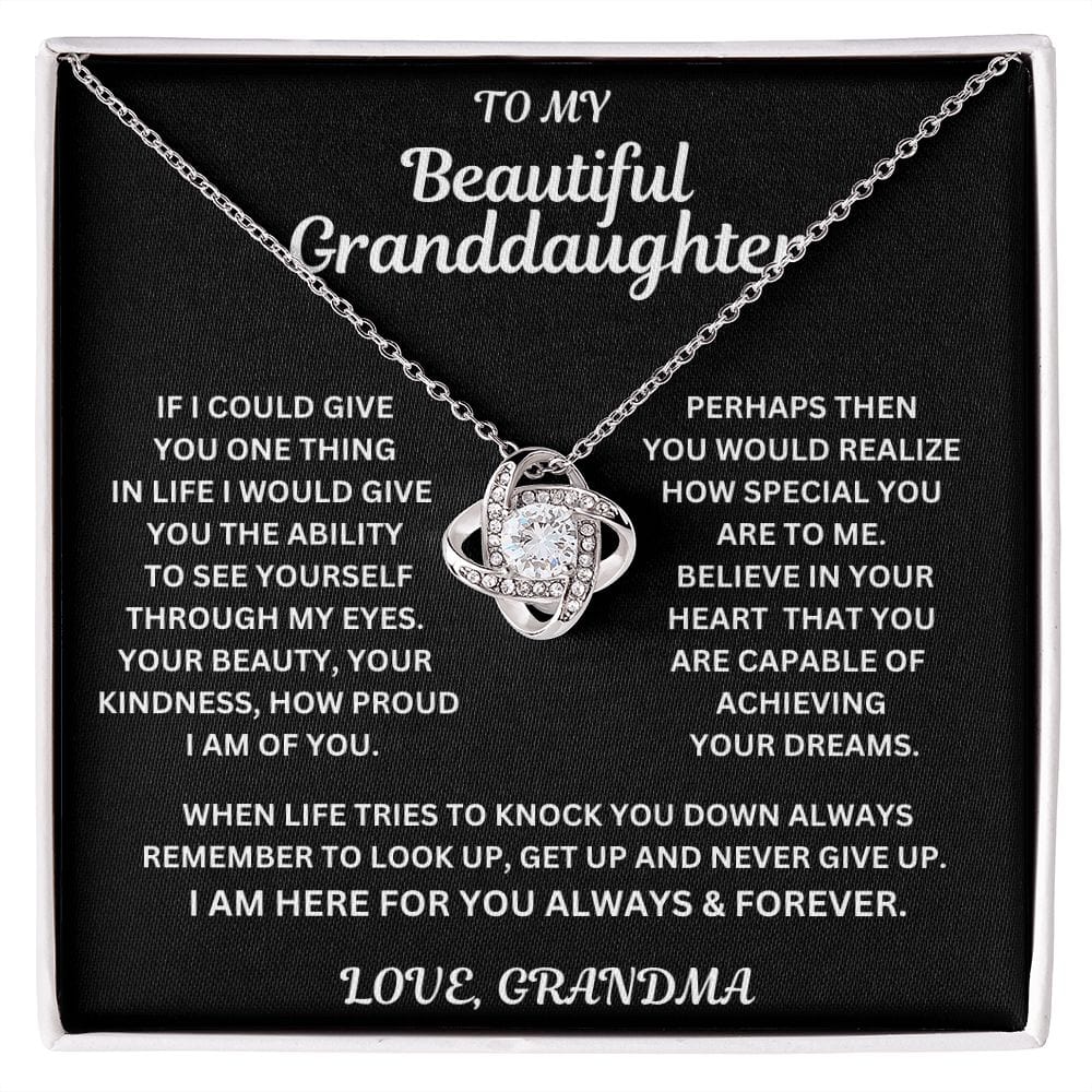 To My Beautiful Granddaughter | Love Grandma | LK Necklace