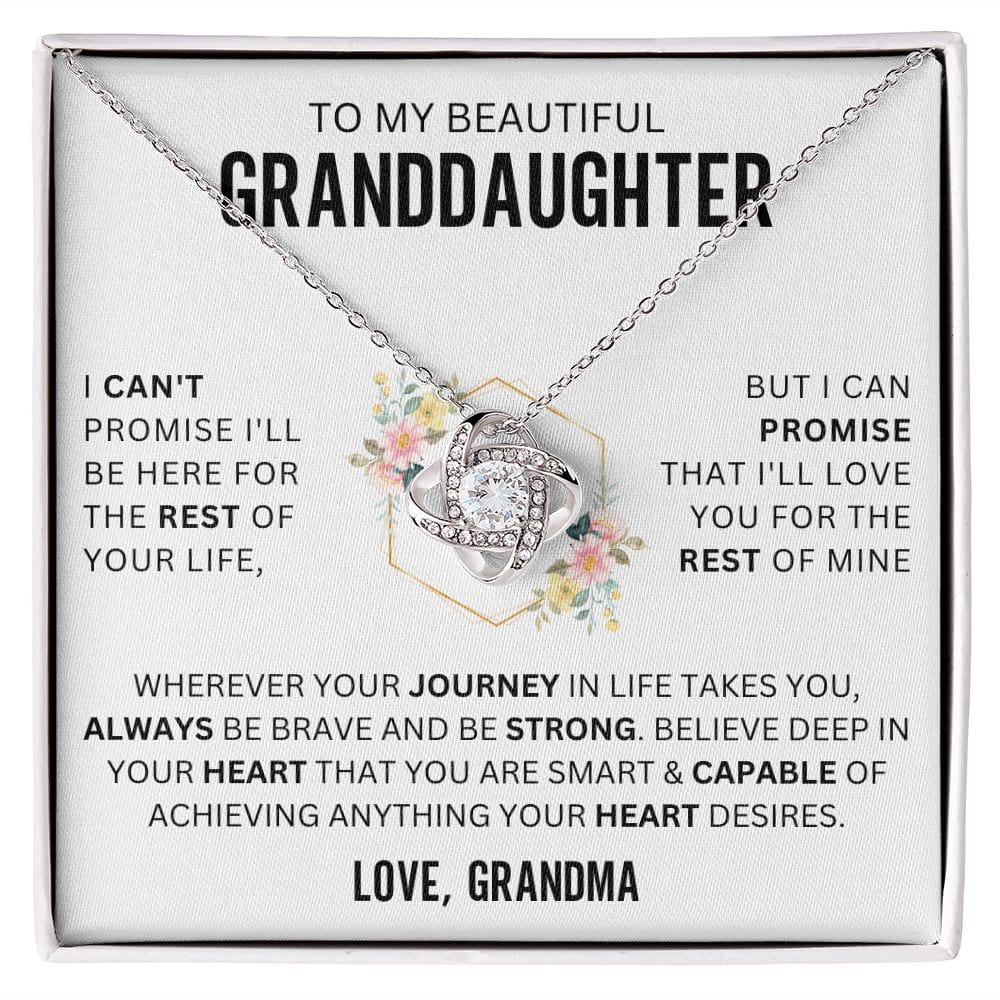 To My Beautiful Granddaughter | Love Grandma | I Can't Promise