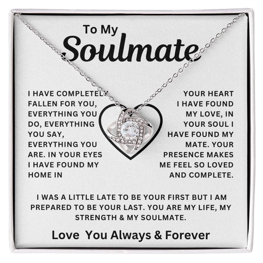 To My Soulmate |  Love Knot Necklace