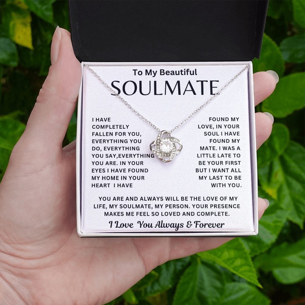 To My Beautiful Soulmate | Love Knot Necklace