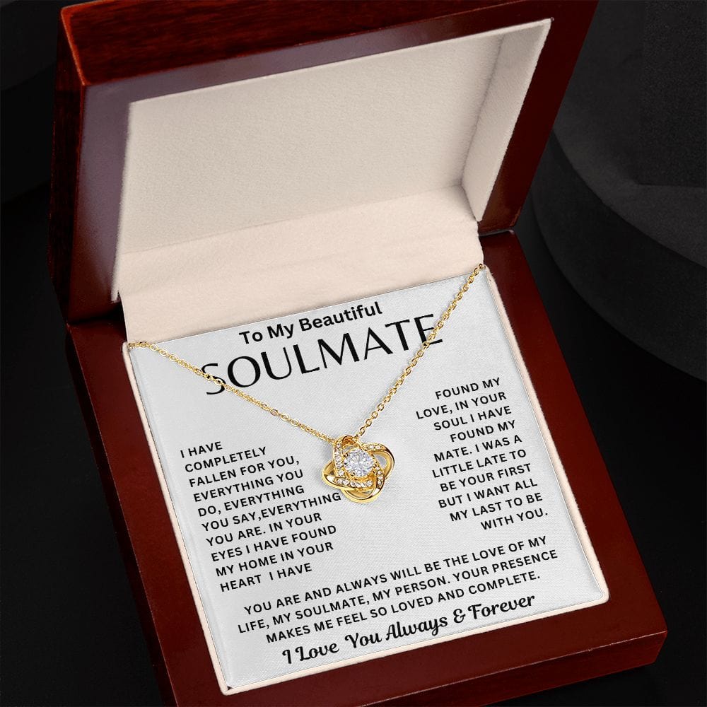 To My Beautiful Soulmate | Love Knot Necklace