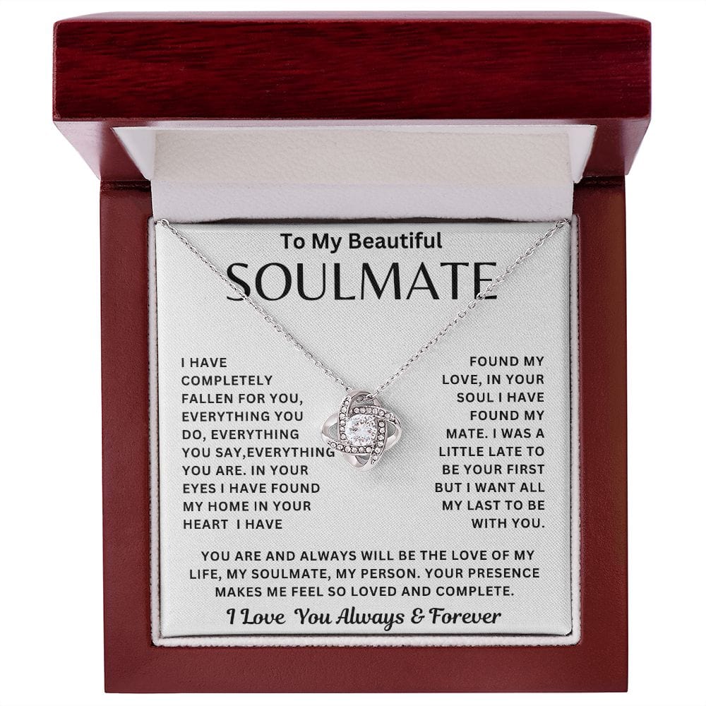 To My Beautiful Soulmate | Love Knot Necklace