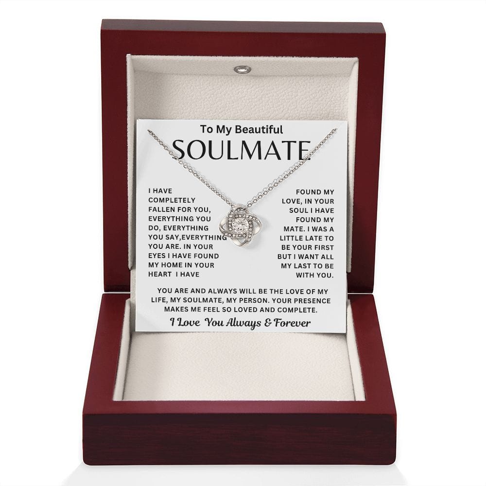 To My Beautiful Soulmate | Love Knot Necklace