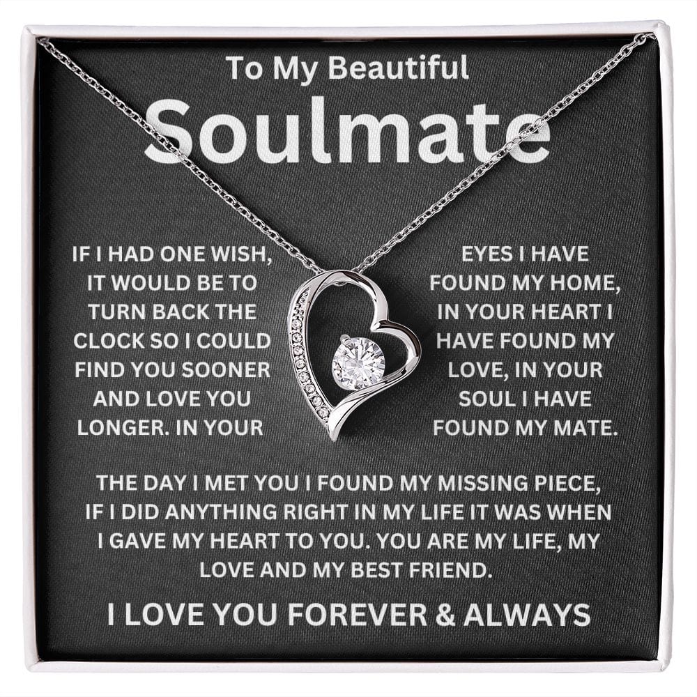 To My Beautiful Soulmate | If I Had One Wish | Forever Love Necklace