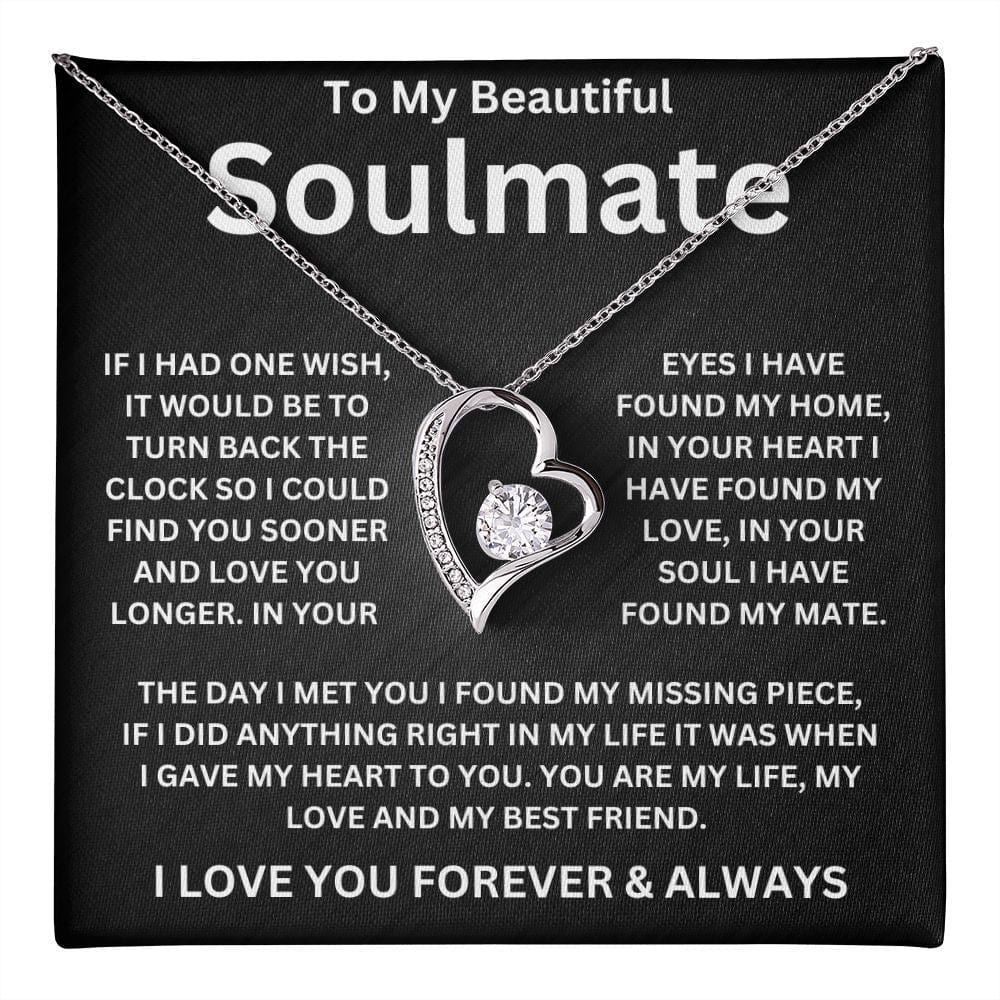 To My Beautiful Soulmate | If I Had One Wish | Forever Love Necklace