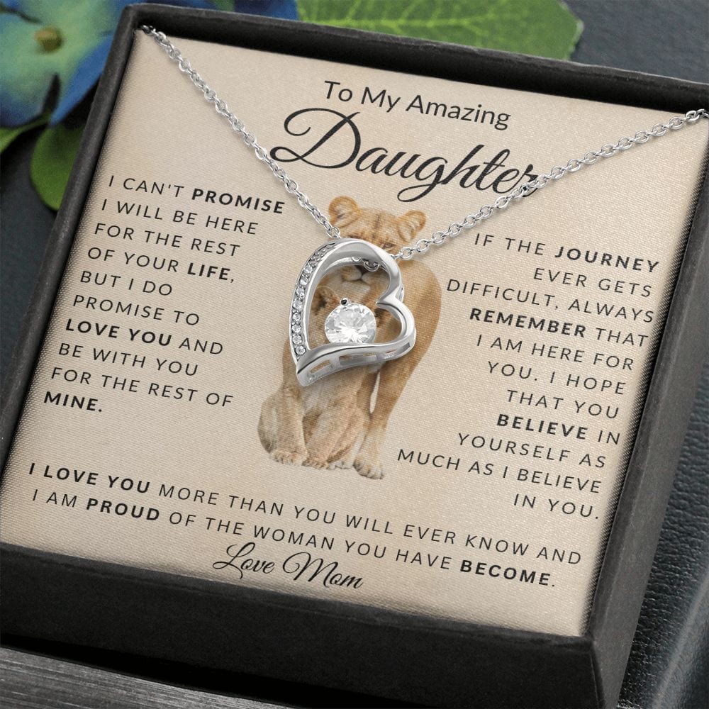 To My Amazing Daughter Forever Love Necklace