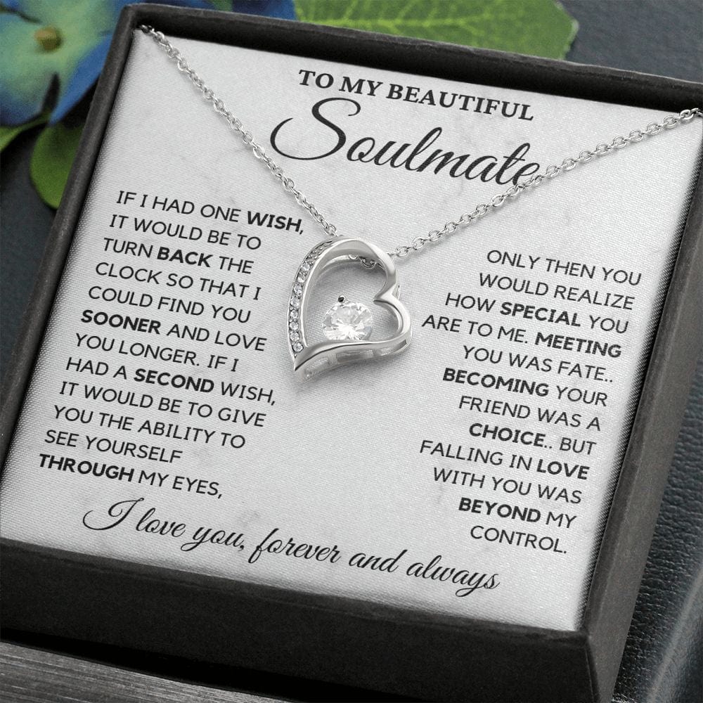 To My Beautiful Soulmate Forever Love Necklace