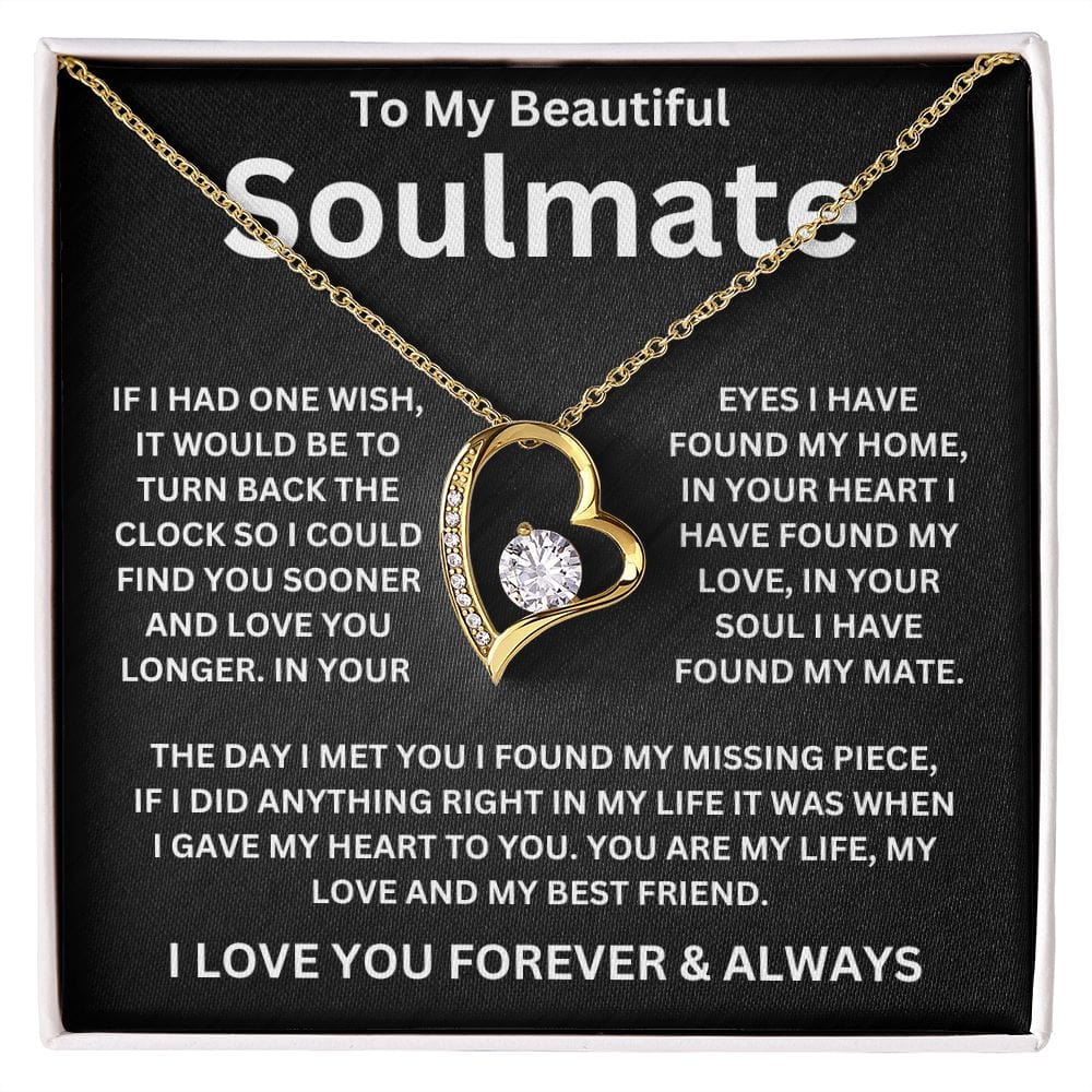 To My Beautiful Soulmate | If I Had One Wish | Forever Love Necklace