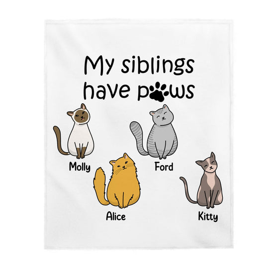 Cat Lover | Cat Design Personalized Blanket